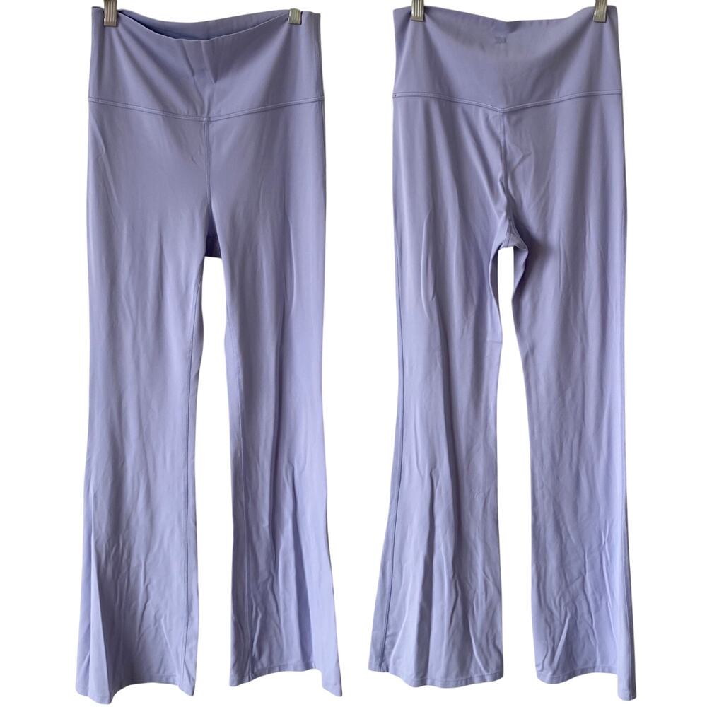 ALL IN MOTION Flare Leg Activewear Pants Periwinkle Purple Size Medium Pull On